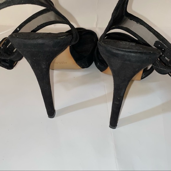 Zara Peep Toe Cut Out Stiletto Sandal EU 41 US 10 - Picture 5 of 8